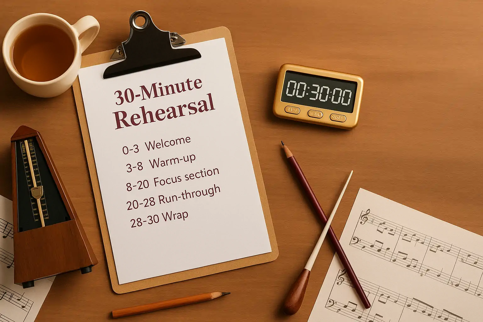 A 30-Minute Choir Rehearsal That Actually Works