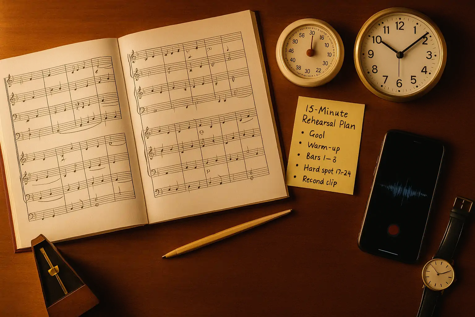 Teach a New Piece in 15 Minutes (First-Rehearsal Plan)